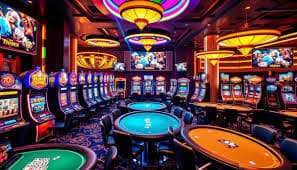 bola86 slot Domino QQ live-dealer studio setup with professional croupier